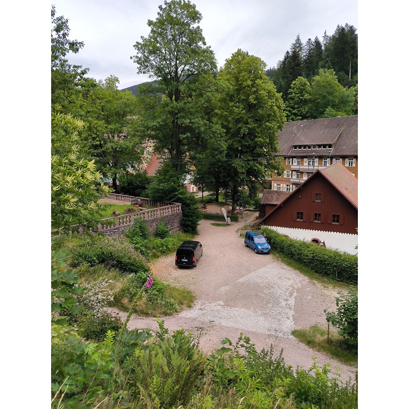 Hiking visit abbaye and waterfall Baden Baden